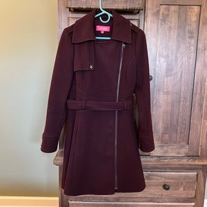 Catherine Malandrino Asymmetrical Wool Coat
